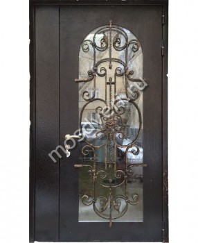 Входная металлическая дверь с ковкой SK-42 - купить от производителя Мосдвери Входная металлическая дверь с ковкой SK-42